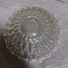 昭和レトロ　ガラス　サラダボウル大の画像