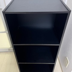 お取引予定者様決定　カラーボックス　三段　黒の画像