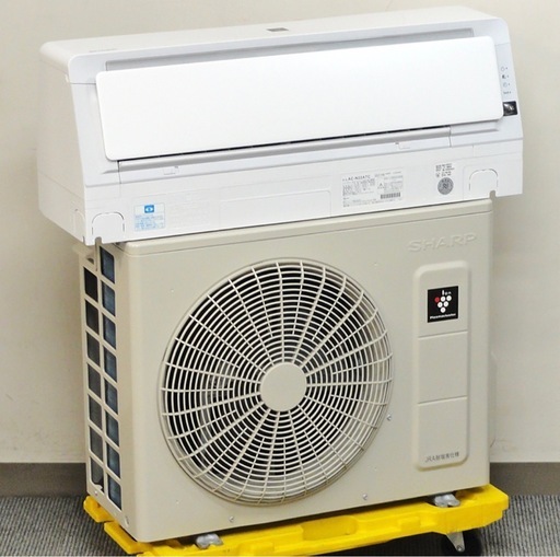 【お取引中】(6) SHARP【AC-N22ATC】シャープ　プラズマクラスター25000搭載 無線LAN内蔵 ルームエアコン 2.2kW おもに6畳用 2021年製 取付販売