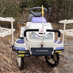 三菱 田植機　LV4 まくらっこ付　7馬力 4条植え セルスタート スマイルターン　ロータリー式 の画像