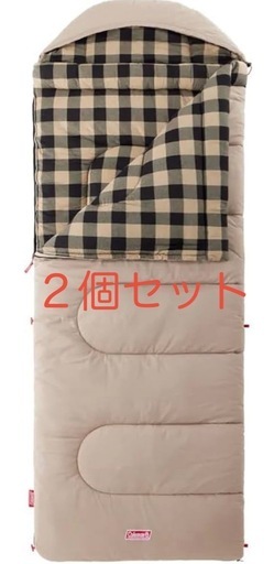 ２個セットコールマンマルチレイヤースリーピングバッグ/コットンバッグ 寝袋 シュラフ オールシーズン 封筒型