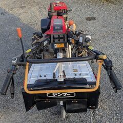 鹿児島発　ヤンマー7.2　馬力　ディーゼル耕運機YA750 　タイヤ新品交換済みの画像