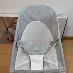 BabyBjorn バウンサー バランスソフト Air シルバーホワイトの画像