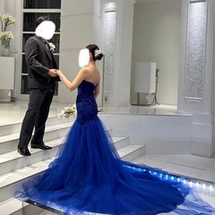 【ウェディングドレス】ブルーマーメイドドレスの画像