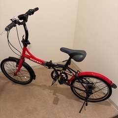 ②Ducati20inch6段変速折りたたみ自転車の画像