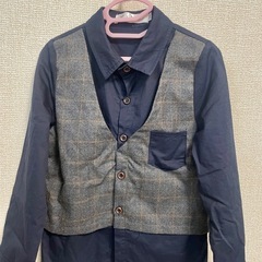 フォーマルスーツ 男の子 110 卒園式 入学式 結婚式 服 シャツの画像