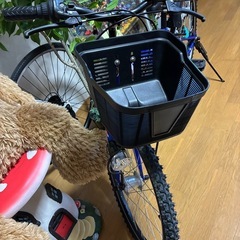 書類付 美品 6段変速 24インチ オートライト 子供 自転車　折りたたみ自転車の画像
