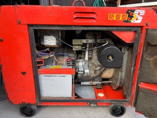 デンヨー　防音型エンジン溶接機◆セル始動