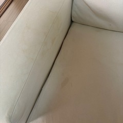 無印良品 ワイドアームソファ 2シーター ダウンフェザーの画像
