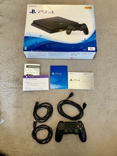 【3/23〆】PlayStation4 1TB 本体＋付属品完備 箱・説明書付き