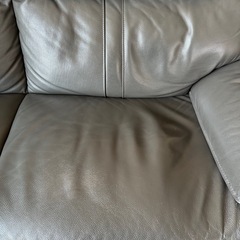  本革ソファ（分解可）3人掛け
の画像