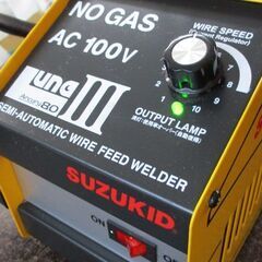SUZUKID 半自動アーク溶接機 SAY-80L3 アーキュリー80LUNAⅢ 100V専用直流 ノンガス 札幌市の画像
