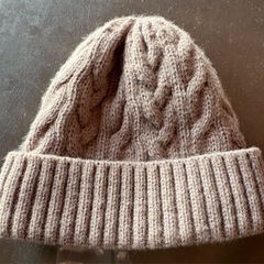 ベビー ニット帽 帽子 ベージュ 46-48cm My holiday キッズの画像