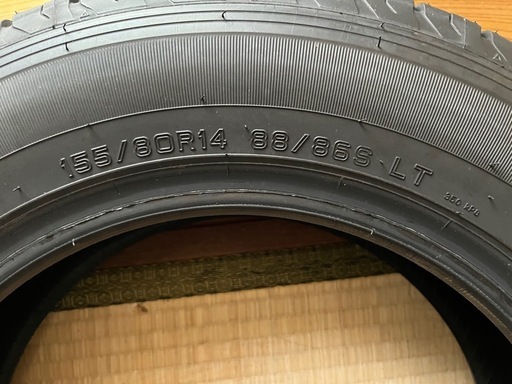 プロボックス　新車外し DUNLOP SP175L 155/80R14  4本