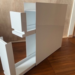 山崎実業 隠せる調味料ラック 2段 ホワイト　タワー tower 大容量 引き出し式 コンロ横 キッチンラックの画像