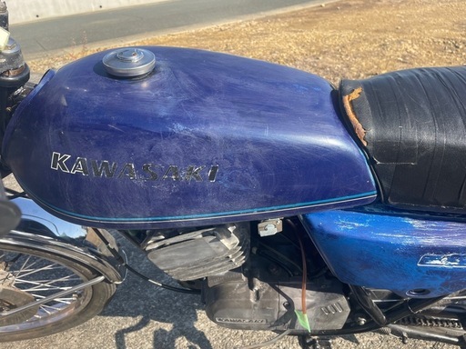 KH125A カワサキ 2スト 旧車 エンジン始動 不動車 レストアベース 部品