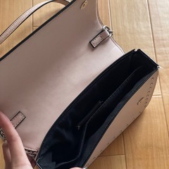 春っぽいカラーのショルダーバッグの画像