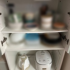 ニトリ　キッチンボード　食器棚の画像