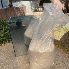 水槽　床砂　サンゴの画像