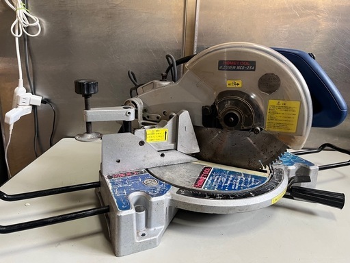 (2) 卓上切断機 MCS-254 tool 丸ノコ 電動工具 マルノコ 丸鋸 作業 DIY 254mm 稼働確認済 中古品 ナカトミ産業 ④