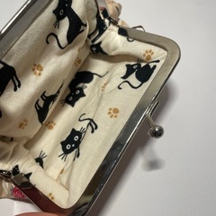 猫ちゃんがま口ポーチの画像