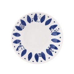 トリオボウルセット ムーミン ブルーフローラ MOOMIN 〈MM7000-76〉 山加商店 ムーミン お皿 セット ムーミン グッズ 大人 食器 プレート セット 北欧 皿 17cmの画像