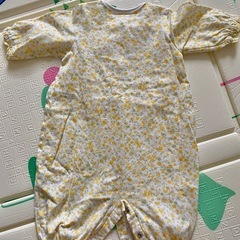 ミキハウス花柄カバーオール　ロンパースの画像