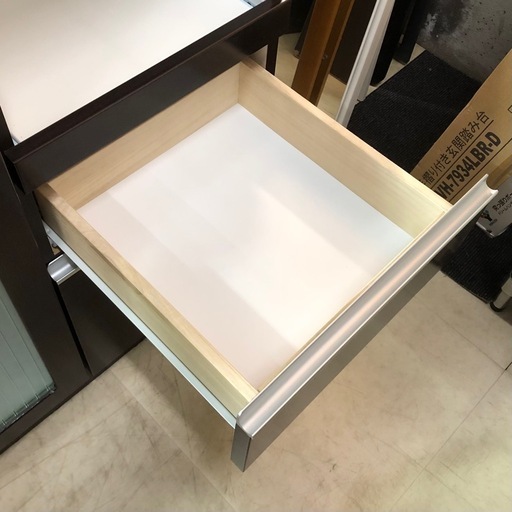 食器棚 キッチン収納 キッチンボード レンジボード 炊飯器台 扉 引き出し 収納 コンセント穴 ホワイト ダークブラウン