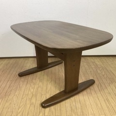 ★柏木工★ ダイニングテーブル 2人掛け KASHIWA 2人用 作業台 机 ダークブラウン 茶 木製 大阪 引き取り可 激安 格安の画像