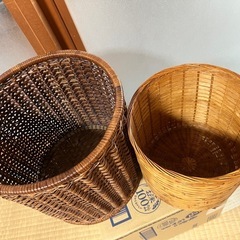 ゴミ箱　カゴ2点の画像