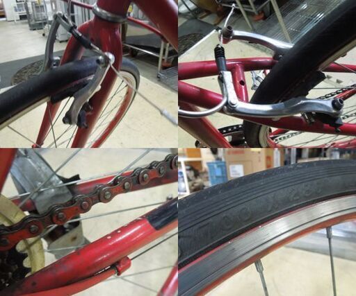 現状品 SPEAR クロスバイク 700×28c 変速不調 レッド 自転車 札幌市東