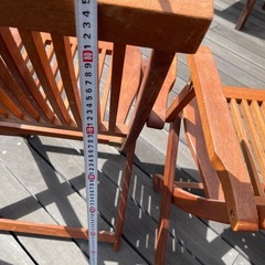 折り畳みチェア4脚セットの画像