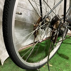 【丸石 シティサイクル 27インチ オートライト/外装6段変速】すぐお乗り頂けます！一部地域送料無料！防犯登録別途600円（必須）の画像