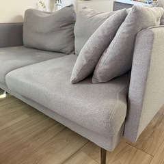 ソファ 2人がけ   グレーの画像