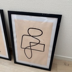 モダンアート　フレーム付き　3枚セットの画像