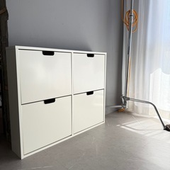 IKEA/収納ケース/シューズボックス/白の画像