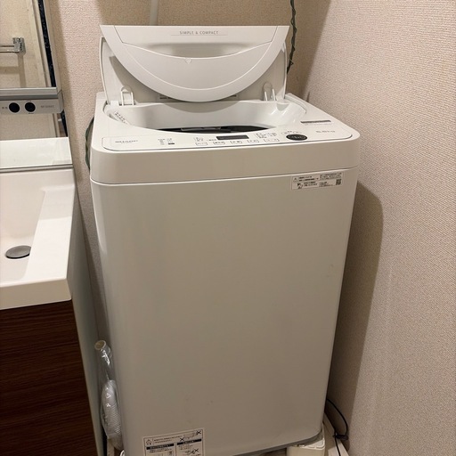 SHARP 洗濯機 (鈴木彩未) 杉並の生活家電《洗濯機》の中古あげます 
