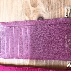 ALATHER JEWELGA ピンク レザー 長財布の画像