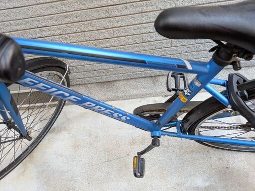 あさひのシティサイクル　中古　中高生　ブルー