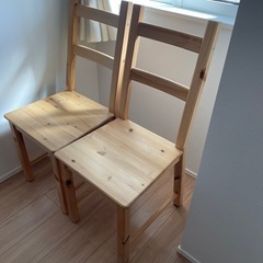 イケア　椅子2脚の画像