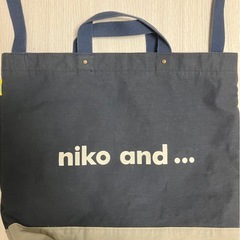 ミニオントートバッグ ネイビー（niko and...）の画像