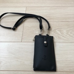★D.KELLY★ スマホポーチ スマホショルダー お財布ショルダー サコッシュ ブラック 黒の画像