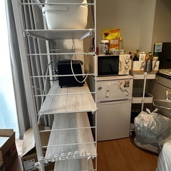 突っ張り壁面収納 Nポルダディープ(ホワイトウォッシュ)の画像