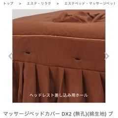 【南草津】サロンベットカバー／中古　　傷ありの画像