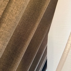 カーテン　茶色　ブラウン　遮光　ニトリ　2枚組　2級遮光の画像