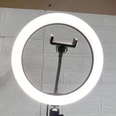 三脚 リングライト USB給電 3色モード 高さ97cm-151cm スマホ取付 撮影 オンライン会議 ライブ配信 の画像