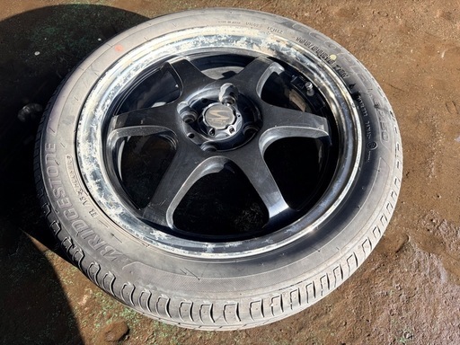 中古ホイールS-HOLD（15X5.0JJ+45・PCD100・4H）