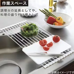 ニトリ 折り畳み水切りラック FLAT（WH） キッチン収納の画像