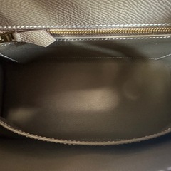 エルメス HERMES ケリー25　外縫い W刻 エトゥープ/GD金具 エプソン ショルダーバッグ レディース 中古の画像