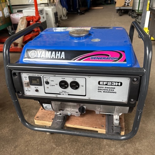 ヤマハ YAMAHA 発電機 50HZ EF23H 4サイクル エンジン オイル 電圧計 (Vメーター) 付 発電状況(電圧) 標準 タイプ